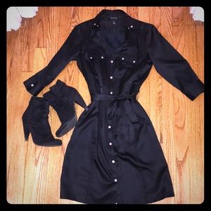 White House Black Market snap shirt dress